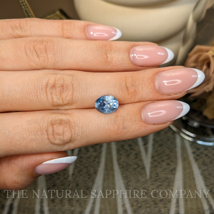 3.92 Ct. Blue Sapphire from Montana