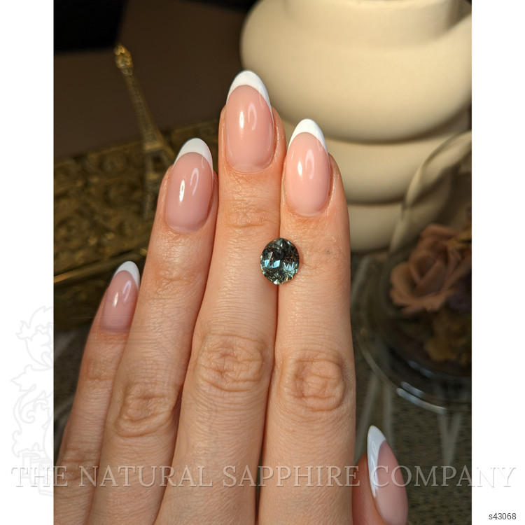 3.94 Ct. Green Sapphire from Montana