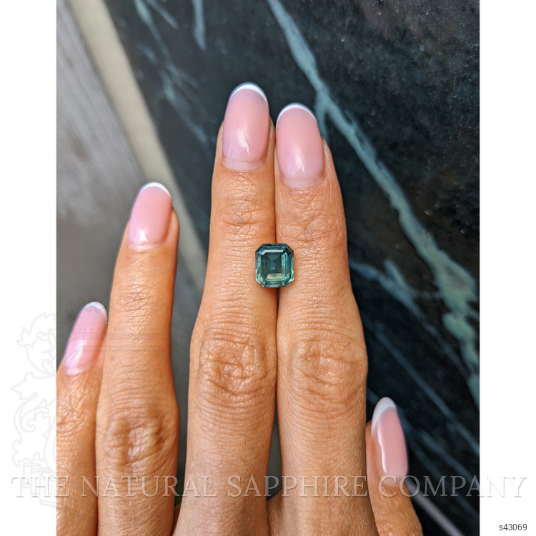 4.21 Ct. Bluish Green Sapphire from Montana