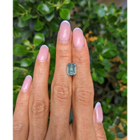 4.58 Ct. Bluish Green Sapphire from Montana Life Style
