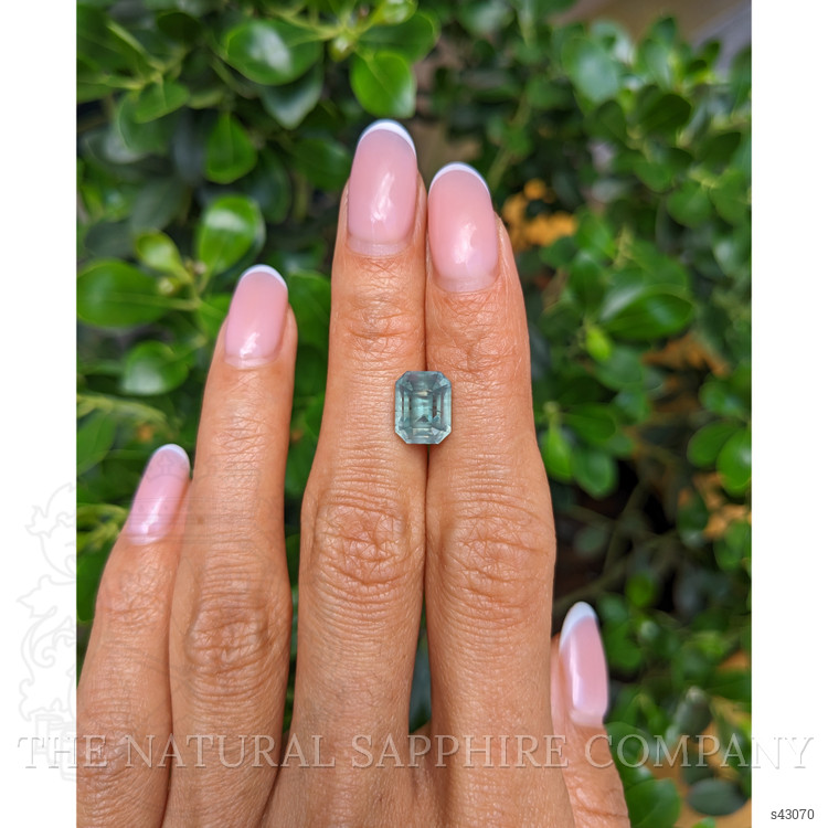 4.58 Ct. Bluish Green Sapphire from Montana