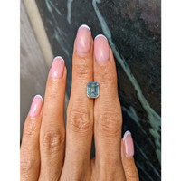 4.58 Ct. Bluish Green Sapphire from Montana Life Style