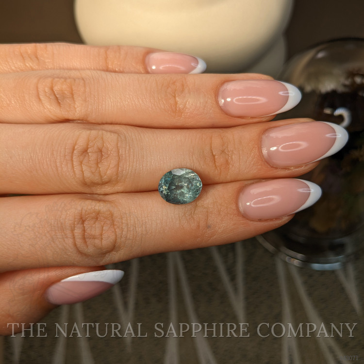 4.88 Ct. Greenish Blue Sapphire from Montana