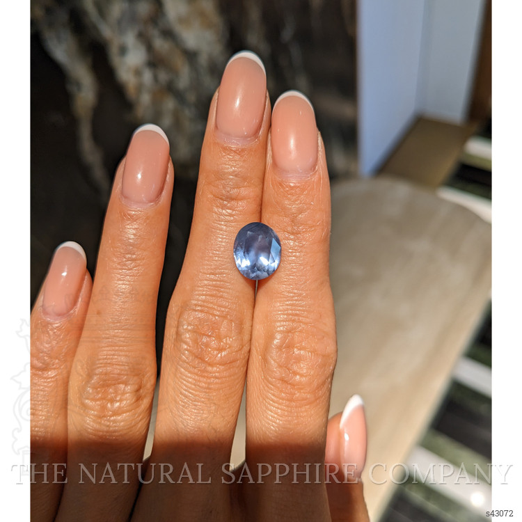 5.51 Ct. Greenish Blue Sapphire from Montana