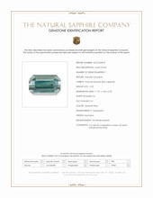 5.93 Ct. Greenish Blue Sapphire from Montana Scan Report