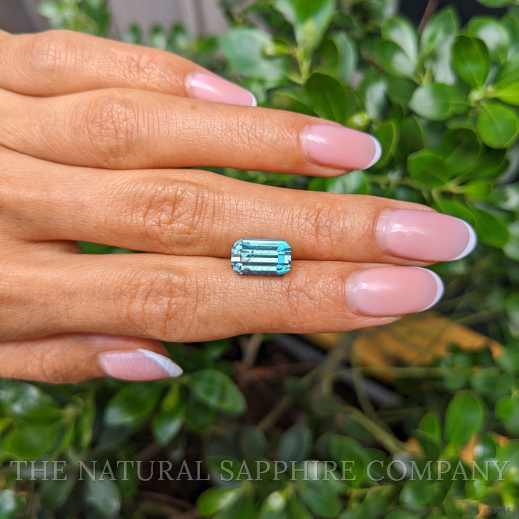 5.93 Ct. Greenish Blue Sapphire from Montana