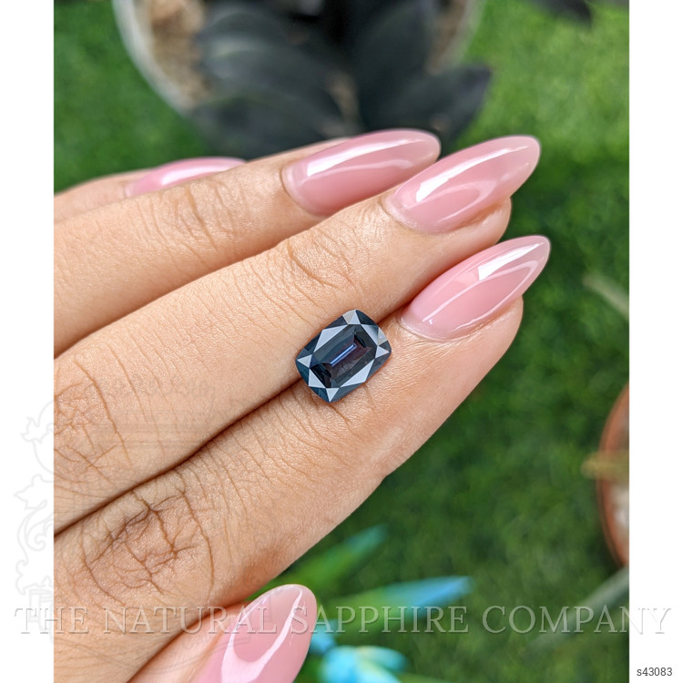 1.78 Ct. Greyish Blue Sapphire from Tanzania