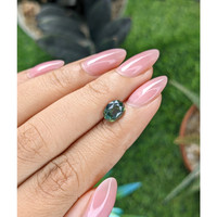 1.80 Ct. Bluish Green Sapphire from Tanzania Life Style