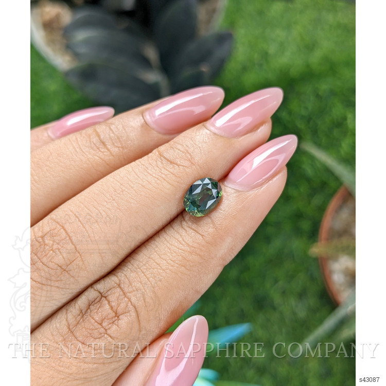 1.80 Ct. Bluish Green Sapphire from Tanzania