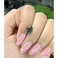 1.80 Ct. Bluish Green Sapphire from Tanzania Life Style