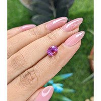 2.48 Ct. Pinkish Purple Sapphire from Tanzania Life Style