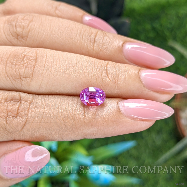 2.48 Ct. Pinkish Purple Sapphire from Tanzania