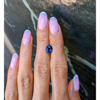 2.01 Ct. Blue Sapphire from Ceylon (Sri Lanka) Life Style