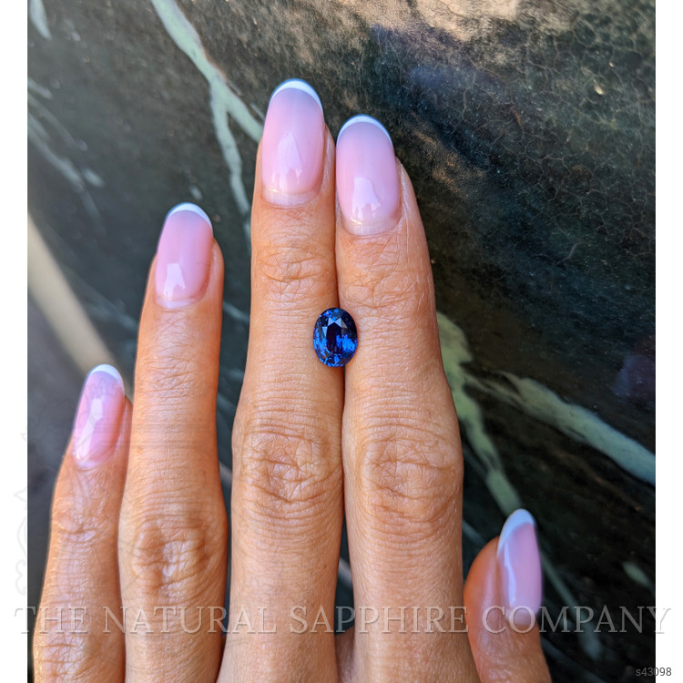 2.01 Ct. Blue Sapphire from Ceylon (Sri Lanka)