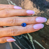 2.01 Ct. Blue Sapphire from Ceylon (Sri Lanka) Life Style