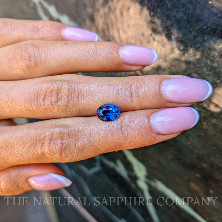 2.01 Ct. Blue Sapphire from Ceylon (Sri Lanka)