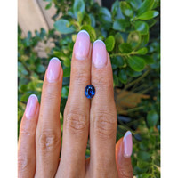 2.01 Ct. Blue Sapphire from Ceylon (Sri Lanka) Life Style