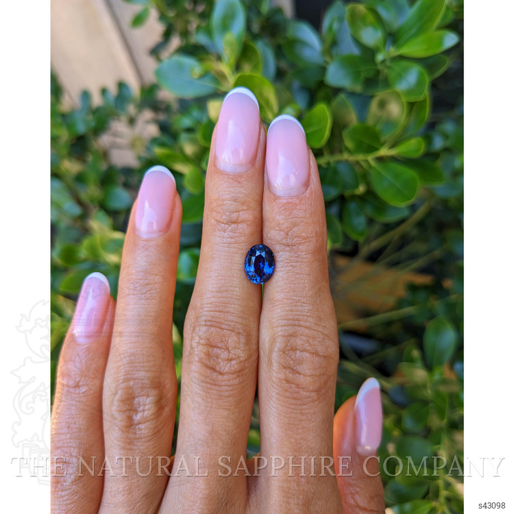 2.01 Ct. Blue Sapphire from Ceylon (Sri Lanka)