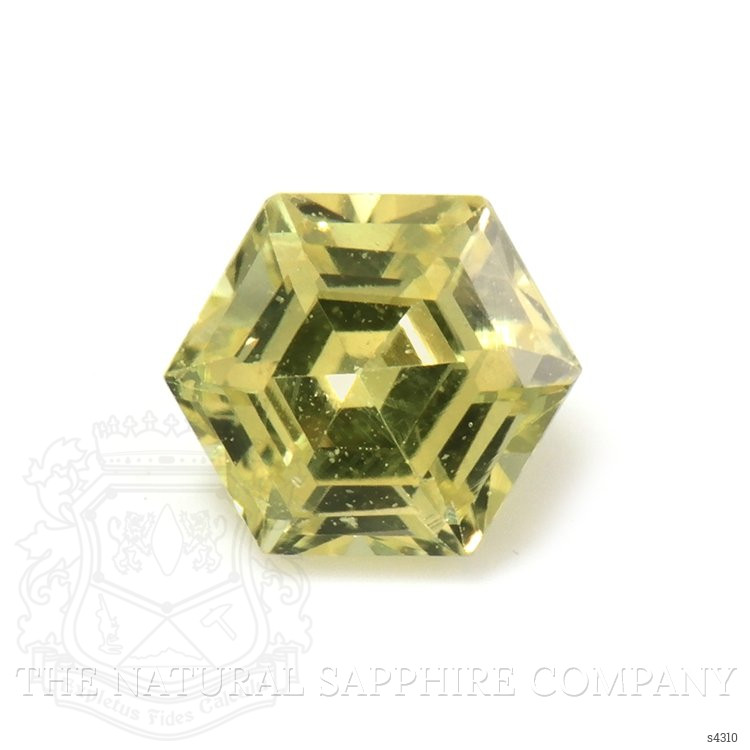 0.33 Ct. Yellowish Green Sapphire from Ceylon (Sri Lanka)