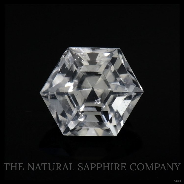 0.33 Ct. White Sapphire from Ceylon (Sri Lanka)