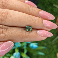 1.21 Ct. Yellowish Green Sapphire from Australia Life Style