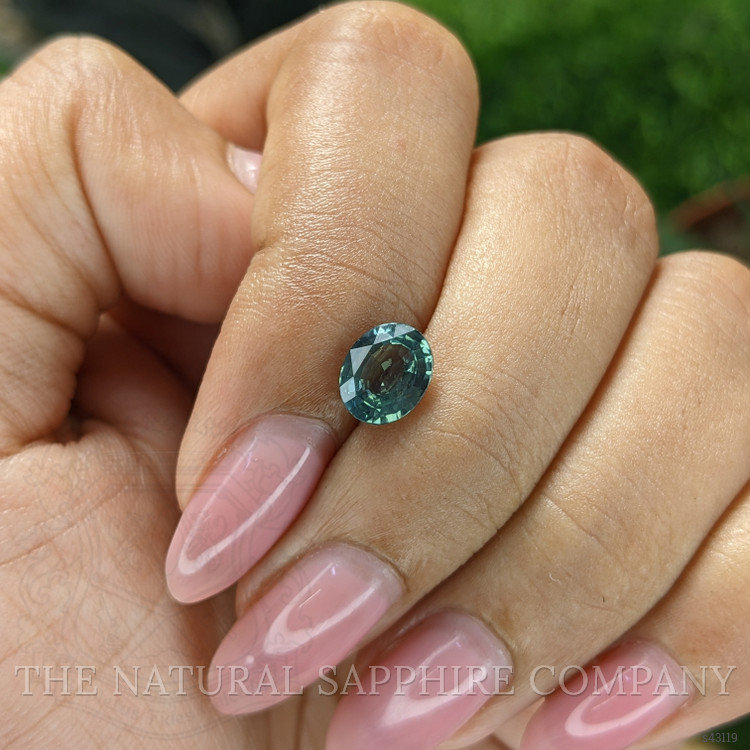 1.57 Ct. Bluish Green Sapphire from Madagascar