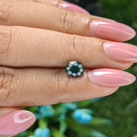 1.28 Ct. Bluish Green Sapphire from Australia Life Style