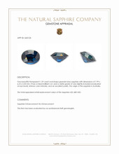 1.59 Ct. Greenish Blue Sapphire from Australia Appraisal