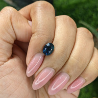 1.59 Ct. Greenish Blue Sapphire from Australia Life Style