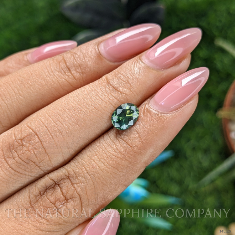 1.26 Ct. Bluish Green Sapphire from Madagascar