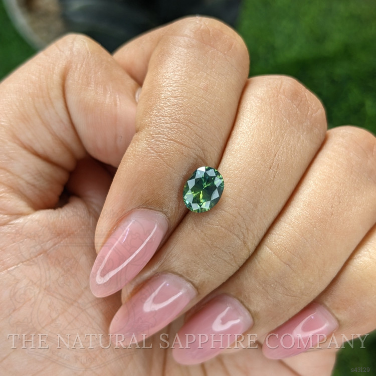 1.26 Ct. Bluish Green Sapphire from Madagascar