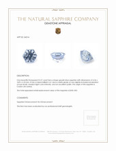 0.37 Ct. Sapphire from Ceylon (Sri Lanka) Appraisal