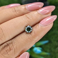 1.28 Ct. Yellowish Green Sapphire from Australia Life Style