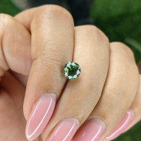 1.28 Ct. Yellowish Green Sapphire from Australia Life Style