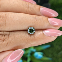 1.28 Ct. Yellowish Green Sapphire from Australia Life Style