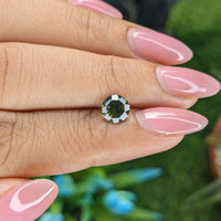 1.19 Ct. Yellowish Green Sapphire from Australia Life Style