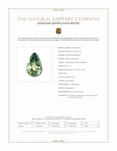 1.16 Ct. Bluish Green Sapphire from Madagascar Scan Report