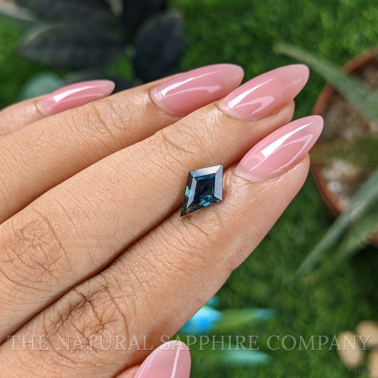 1.57 Ct. Greenish Blue Sapphire from Madagascar