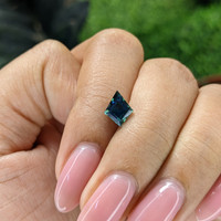 1.52 Ct. Bluish Green Sapphire from Madagascar Life Style