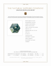 1.02 Ct. Bluish Green Sapphire from Madagascar Scan Report