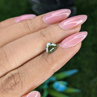 1.25 Ct. Yellowish Green Sapphire from Australia Life Style