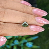 1.25 Ct. Yellowish Green Sapphire from Australia Life Style