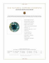 1.10 Ct. Greenish Blue Sapphire from Australia Scan Report