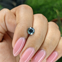 1.10 Ct. Greenish Blue Sapphire from Australia Life Style