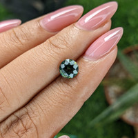 1.38 Ct. Green Sapphire from Australia Life Style