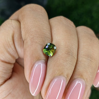 1.26 Ct. Yellowish Green Sapphire from Australia Life Style