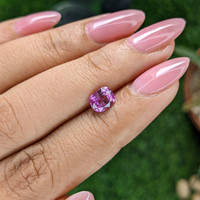 1.13 Ct. Purplish Pink Sapphire from Australia Life Style