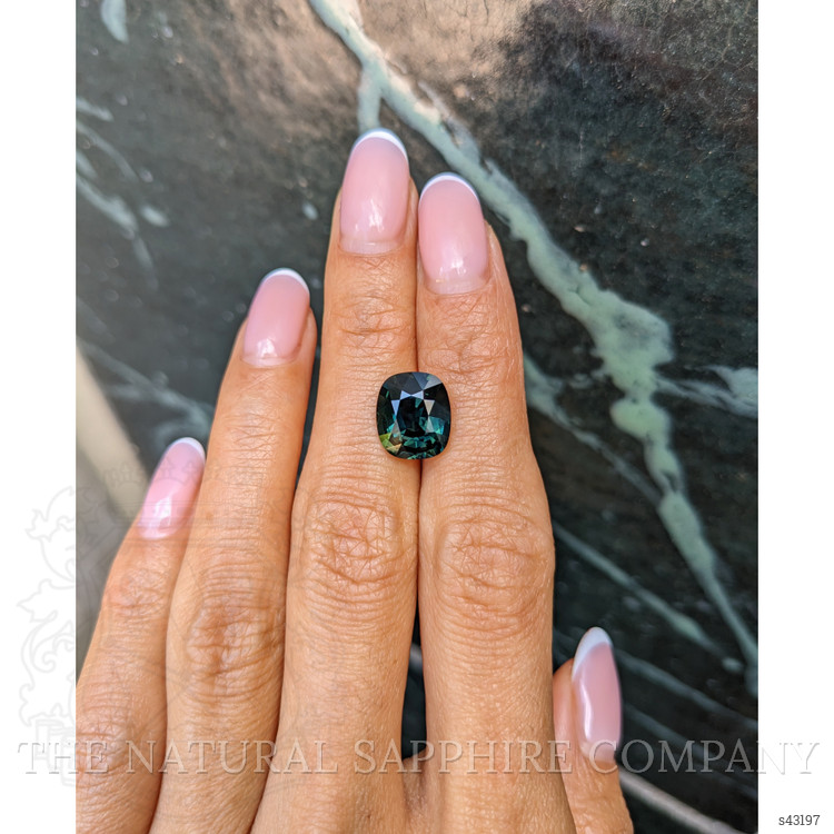 5.86 Ct. Bluish Green Sapphire from Madagascar