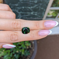7.12 Ct. Green Sapphire from Madagascar Life Style