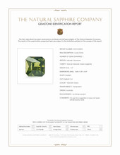 1.27 Ct. Yellowish Green Sapphire from Australia Scan Report